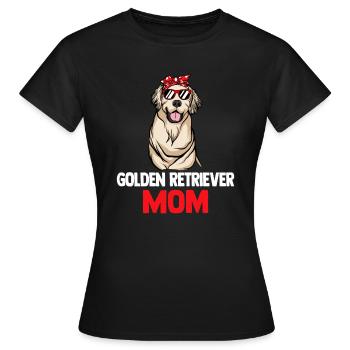 Golden Retriever | Golden Retriever - T-shirt Femme - noir - Devant - AI Model Female 172 dark (172cm)