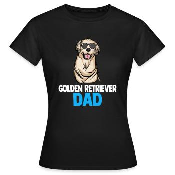 Golden Retriever | Golden Retriever - T-shirt Femme - noir - Devant - AI Model Female 172 dark (172cm)