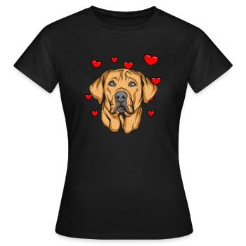 Broholmer - Dame-T-shirt - sort - Foran - AI Model Female 172 dark (172cm)