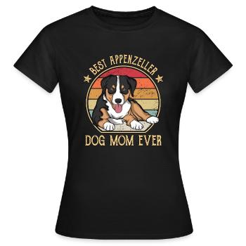 Appenzeller Sennenhund Kuscheltier Hund - Frauen T-Shirt - Schwarz - Vorne - AI Model Female 172 dark (172cm)