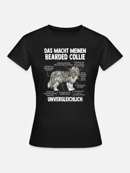Bearded Collie - Frauen T-Shirt - Schwarz