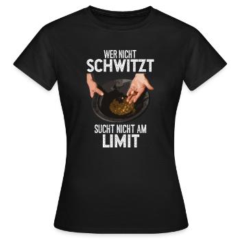 Goldsucher Goldwaschen Goldgraben Goldbarren - Frauen T-Shirt - Schwarz - Vorne - AI Model Female 172 dark (172cm)