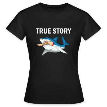 Leg surgery wheelchair lost leg - Women's T-Shirt - black - Front - AI Model Female 172 dark (172cm)
