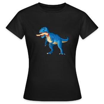 Leg surgery wheelchair lost leg - Women's T-Shirt - black - Front - AI Model Female 172 dark (172cm)