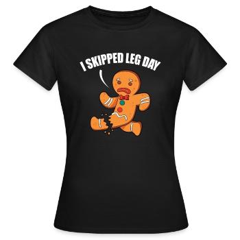 Leg surgery wheelchair lost leg - Women's T-Shirt - black - Front - AI Model Female 172 dark (172cm)
