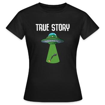 Leg surgery wheelchair lost leg - Women's T-Shirt - black - Front - AI Model Female 172 dark (172cm)