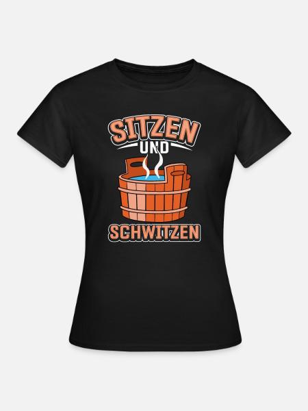 Sauna - Frauen T-Shirt - Schwarz