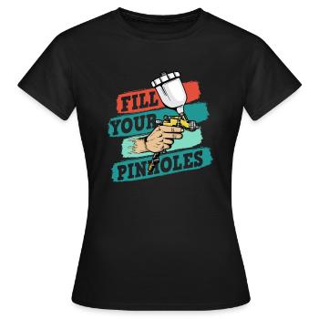 Auto Body Painter Auto Maler Sprayer - T-shirt Femme - noir - Devant - AI Model Female 172 dark (172cm)