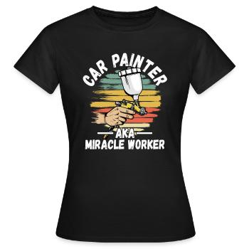 Auto Body Painter Auto Maler Sprayer - T-shirt Femme - noir - Devant - AI Model Female 172 dark (172cm)