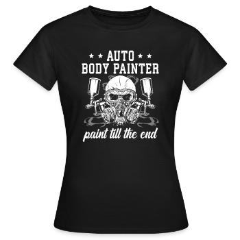 Auto Body Painter Auto Maler Sprayer - T-shirt Femme - noir - Devant - AI Model Female 172 dark (172cm)