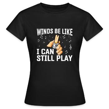 Klarinette Player Orchestra Musiker - Frauen T-Shirt - Schwarz - Vorne - AI Model Female 172 dark (172cm)