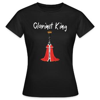 Klarinette Player Orchestra Musiker - Frauen T-Shirt - Schwarz - Vorne - AI Model Female 172 dark (172cm)