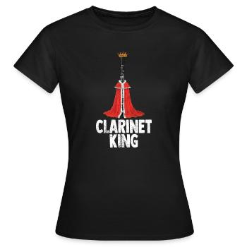 Klarinette Player Orchestra Musiker - Frauen T-Shirt - Schwarz - Vorne - AI Model Female 172 dark (172cm)