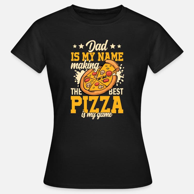 Pizza Bäcker Pizza selber machen - Frauen T-Shirt - Schwarz