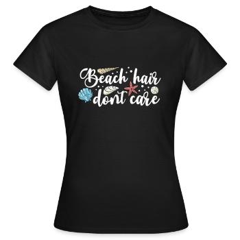 Collecting shells - Women's T-Shirt - black - Front - AI Model Female 172 dark (172cm)