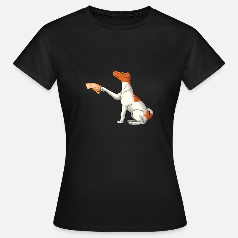 Glatthaar Foxterrier Hund - Frauen T-Shirt - Schwarz
