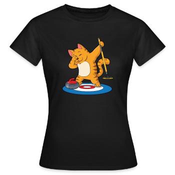 Locken - Frauen T-Shirt - Schwarz - Vorne - AI Model Female 172 dark (172cm)