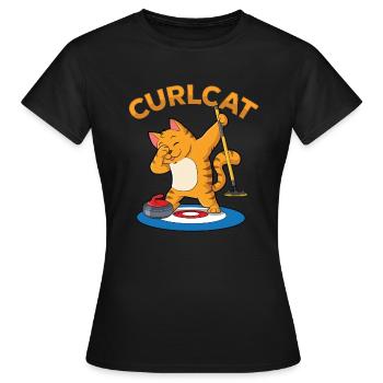 Locken - Frauen T-Shirt - Schwarz - Vorne - AI Model Female 172 dark (172cm)