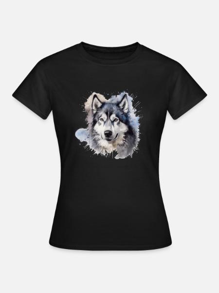 Alaskan Malamute - Frauen T-Shirt - Schwarz