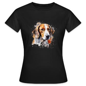 Foxhound d’Amérique - T-shirt Femme - noir - Devant - AI Model Female 172 dark (172cm)
