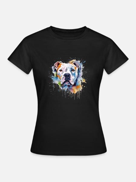 American Bulldog - Frauen T-Shirt - Schwarz