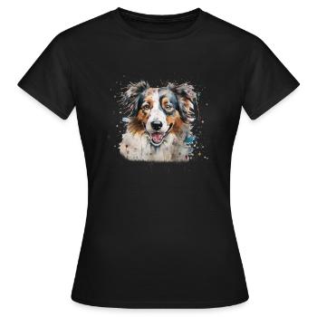Berger australien - T-shirt Femme - noir - Devant - AI Model Female 172 dark (172cm)