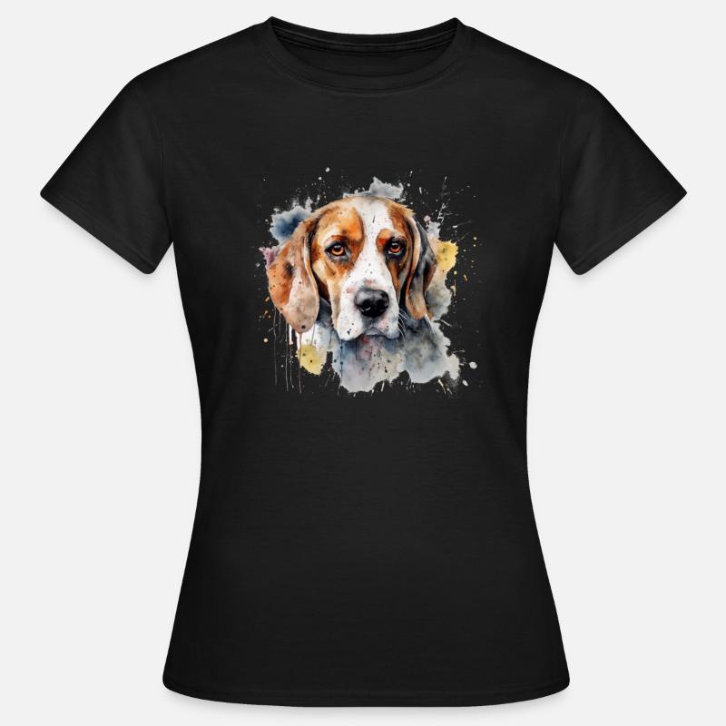 Beagle - Naisten t-paita - musta