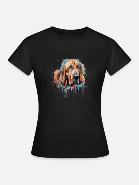 Bloodhound - Frauen T-Shirt - Schwarz