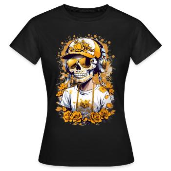 Crâne de sucre - T-shirt Femme - noir - Devant - AI Model Female 172 dark (172cm)