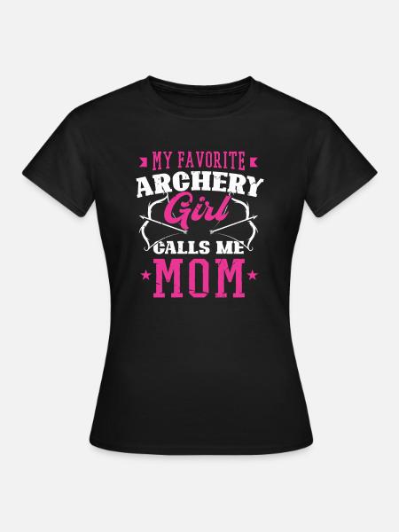 Archery Bogenschießen Bogen - Frauen T-Shirt - Schwarz