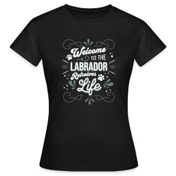 Labrador - T-shirt Femme - noir - Devant - AI Model Female 172 dark (172cm)