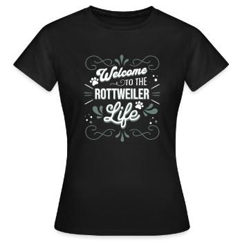 Rottweiler - T-shirt Femme - noir - Devant - AI Model Female 172 dark (172cm)