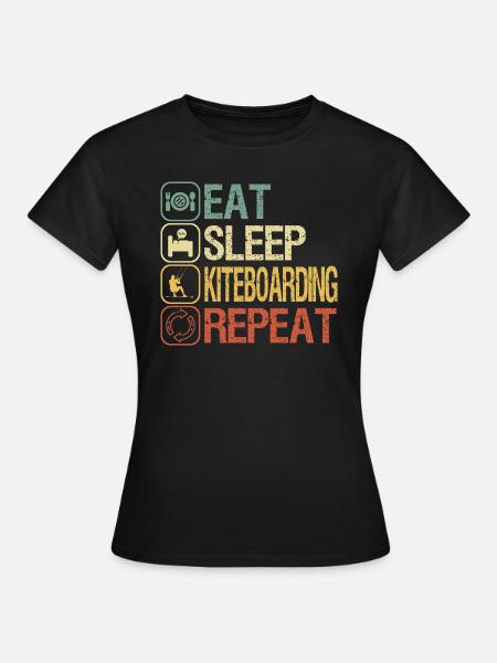 Kiter - Frauen T-Shirt - Schwarz