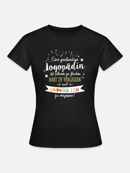 Großartige Logopädin Spruch Abschied Geschenk - Frauen T-Shirt - Schwarz
