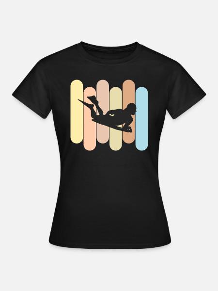 Bodyboarding - Frauen T-Shirt - Schwarz