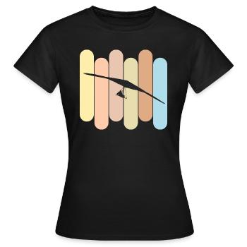 Gleitschirmfliegen - Frauen T-Shirt - Schwarz - Vorne - AI Model Female 172 dark (172cm)
