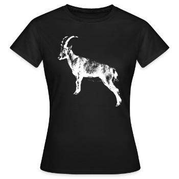 Capricorne - T-shirt Femme - noir - Devant - AI Model Female 172 dark (172cm)