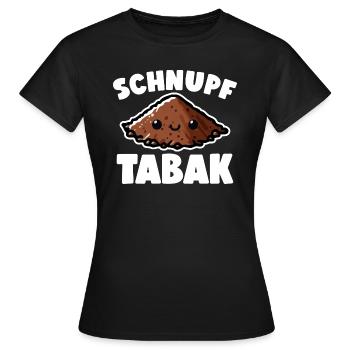 Schnupftabak Priis Schnupftabak Dose - Frauen T-Shirt - Schwarz - Vorne - AI Model Female 172 dark (172cm)