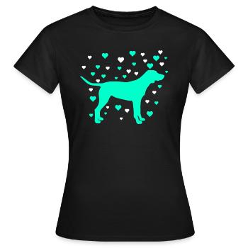 Labrador - Frauen T-Shirt - Schwarz - Vorne - AI Model Female 172 dark (172cm)