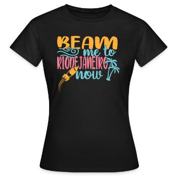 Rio de Janeiro - T-shirt Femme - noir - Devant - AI Model Female 172 dark (172cm)