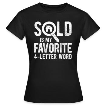 Immobilien-Händler Für Immobilien-Makler - Frauen T-Shirt - Schwarz - Vorne - AI Model Female 172 dark (172cm)