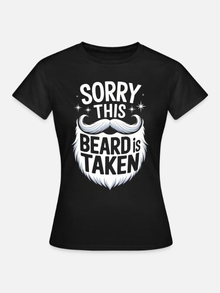 Bart Schnurrbart Bärtige Männer - Frauen T-Shirt - Schwarz