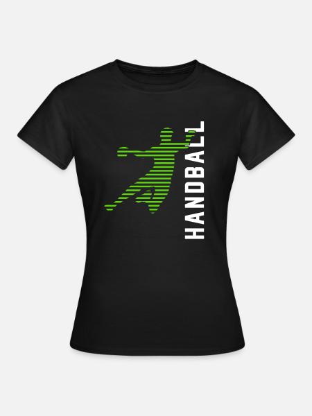 Handball - Frauen T-Shirt - Schwarz