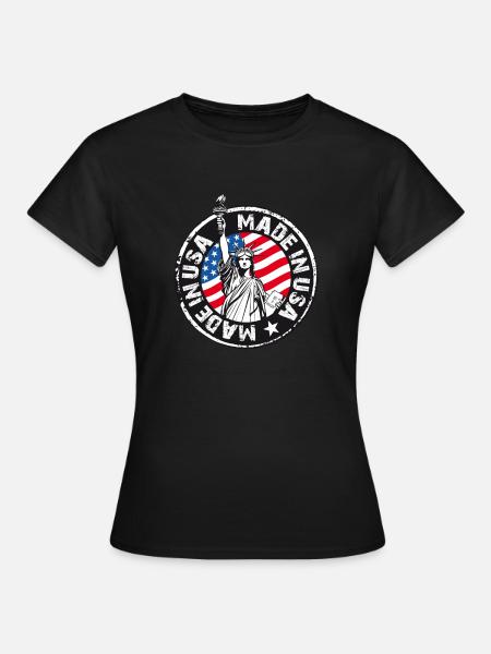 Made in USA - Frauen T-Shirt - Schwarz