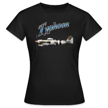 Hawker TYPHOON Mk1 - Women's T-Shirt - black - Front - AI Model Female 172 dark (172cm)
