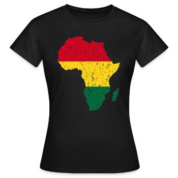 Africa - Women's T-Shirt - black - Front - AI Model Female 172 dark (172cm)