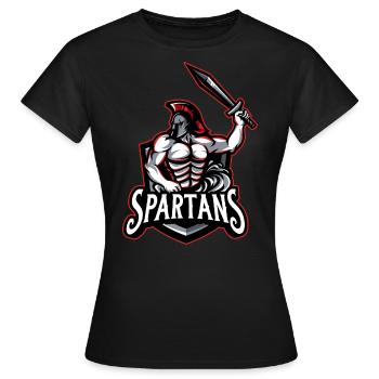 Spartans - Women's T-Shirt - black - Front - AI Model Female 172 dark (172cm)