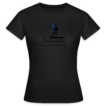 Eid zu schützen - Frauen T-Shirt - Schwarz - Vorne - AI Model Female 172 dark (172cm)