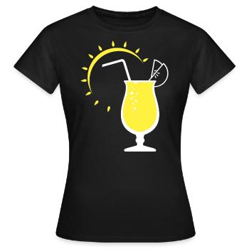 Limonade ensoleillée - T-shirt Femme - noir - Devant - AI Model Female 172 dark (172cm)