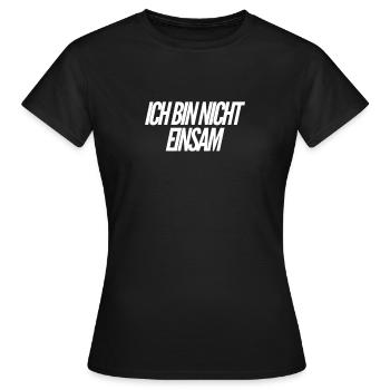 voller Lebensfreude - Frauen T-Shirt - Schwarz - Vorne - AI Model Female 172 dark (172cm)